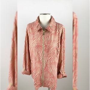 ZENERGY by CHICO’S NEEMA PAINTERLY WAVES JACKET!